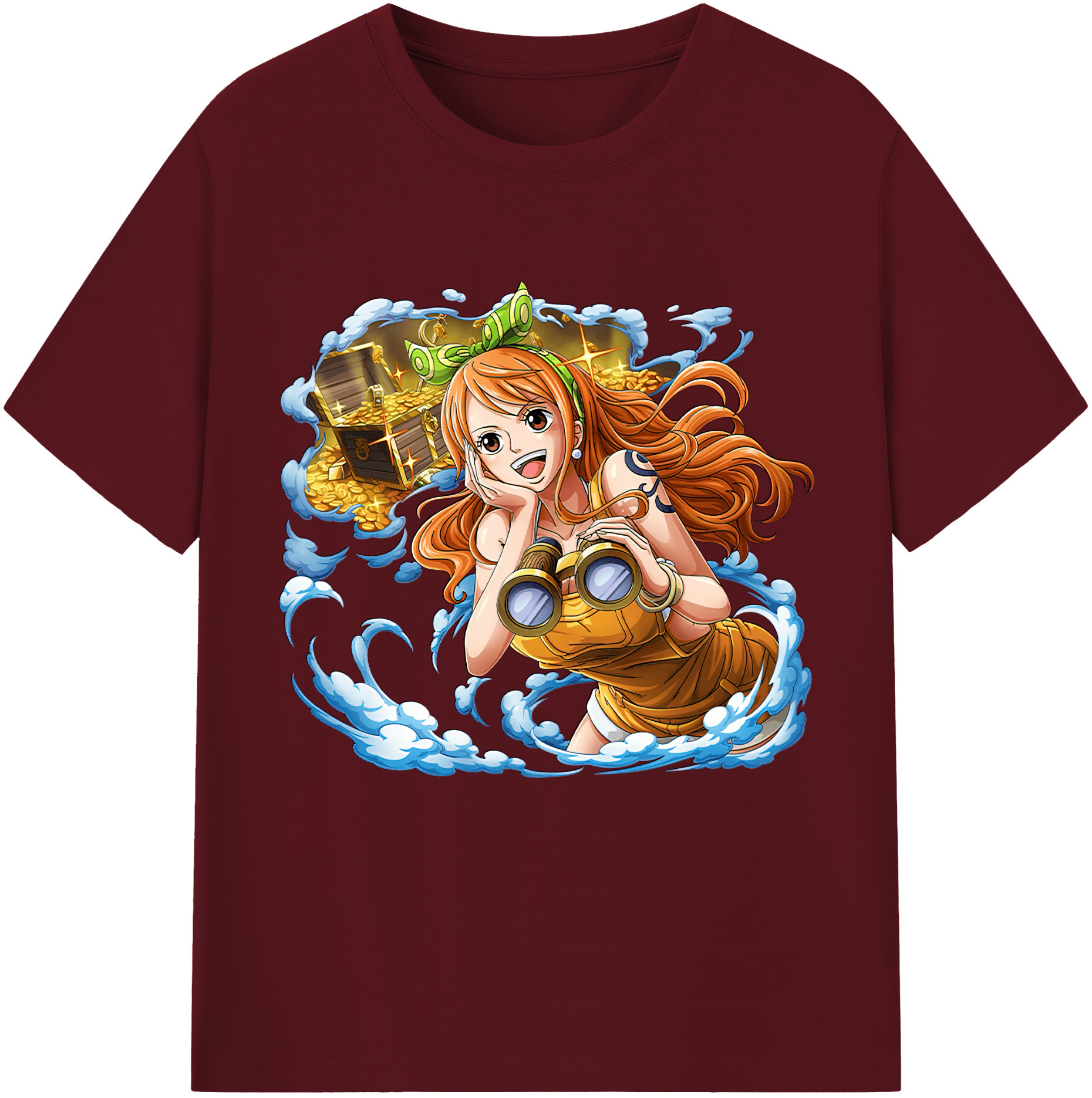 ワンピース ナミ ONE PIECE Nami 綿100％半袖Tシャツ（フロントプリント）